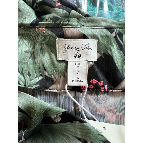 Johanna Ortiz x H&M Ruffle Tropical Print Large Petite - Picture 7 of 8